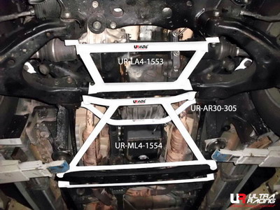 TOYOTA LAND CRUISER 100 98-07 ULTRA-R 4-POINT MID LOWER BAR