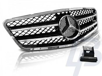 GRILLS MERCEDES W212 09-13 AMG STYLE BLACK CHROME