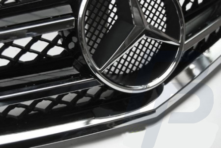 GRILLS MERCEDES W212 09-13 AMG STYLE BLACK CHROME - 3