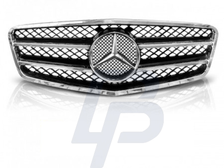 GRILLS MERCEDES W212 09-13 AMG STYLE BLACK CHROME - 2