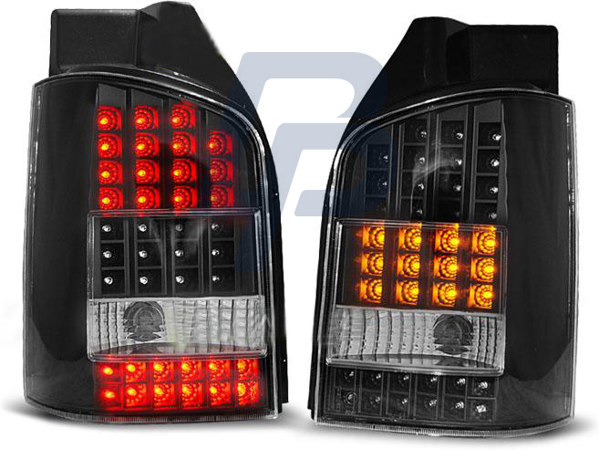VW T5 04.03-09 BLACK LED TAILLIGHTS - 2