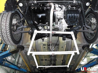DAIHATSU COPEN 660T 02-11 ULTRARACING 4-POINT MID LOWER BAR