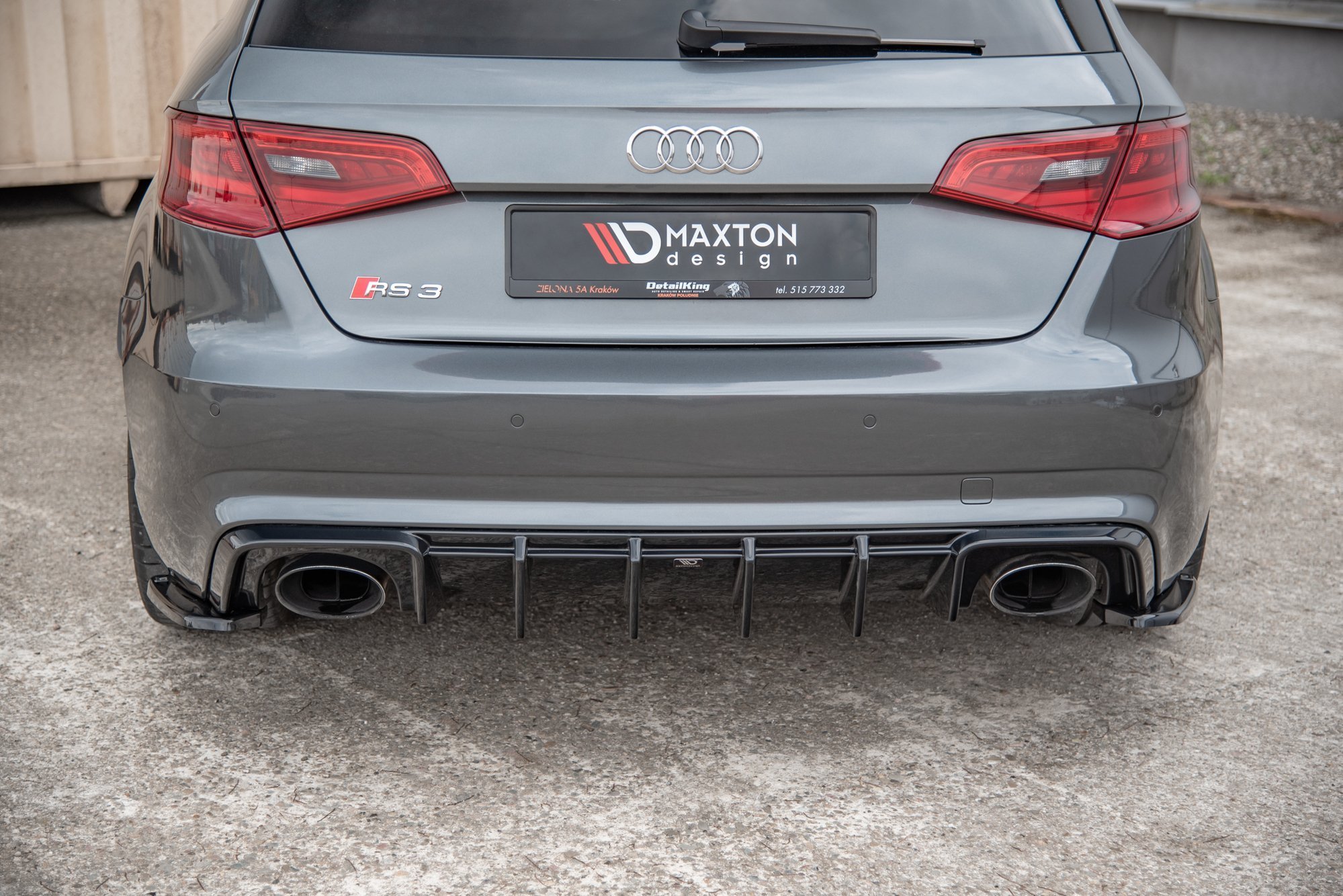 Rear Side Diffusers V2 Audi RS3 8V Sportback (2015-2016) - 5