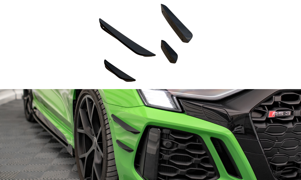 Front Bumper Wings (Canards) Audi RS3 8Y (2020-)