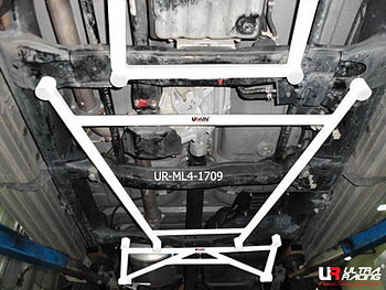 ISUZU D-MAX 3.0D 02+ ULTRARACING 4-POINT MID LOWER BRACE