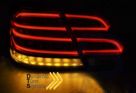 LED TAILLIGHTS MERCEDES W212 E-CLASS 09-13 SEQ RED WHITE LED - 4