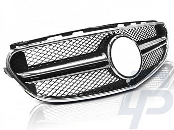 GRILLS MERCEDES W212 13-16 E63 AMG STYLE BLACK CHROME