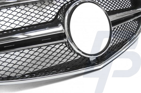 GRILLS MERCEDES W212 13-16 E63 AMG STYLE BLACK CHROME - 3