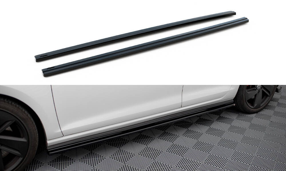 SIDE SKIRTS DIFFUSERS V.1 SUITABLE FOR VOLKSWAGEN GOLF GTI / GTD MK7 / MK7 FACELIFT (WIDE) – MAXTON DESIGN