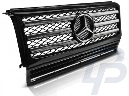GRILLS MERCEDES W463 90-12 BLACK CHROME