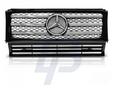 GRILLS MERCEDES W463 90-12 BLACK CHROME - 2