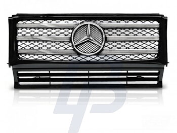 GRILLS MERCEDES W463 90-12 BLACK CHROME