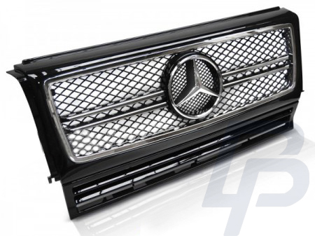 GRILLS MERCEDES W463 90-12 C63 AMG STYLE BLACK CHROME