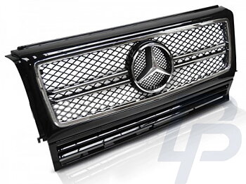 GRILLS MERCEDES W463 90-12 C63 AMG STYLE BLACK CHROME