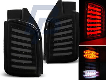VW T5 04.03-09 / 10-15 SMOKE BLACK LED TAILLIGHTS