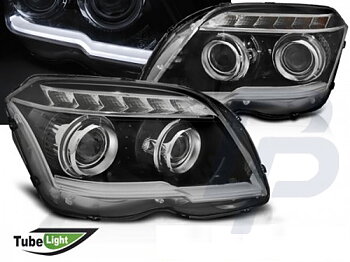 HEADLIGHTS MERCEDES GLK X204 06.08-08.12 TUBE LIGHT BLACK