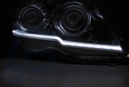 HEADLIGHTS MERCEDES GLK X204 06.08-08.12 TUBE LIGHT BLACK - 4