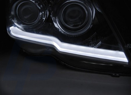 HEADLIGHTS MERCEDES GLK X204 06.08-08.12 TUBE LIGHT CHROME - 3