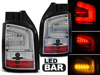 VW T5 04.10-15 CHROME LED TAILLIGHTS BAR