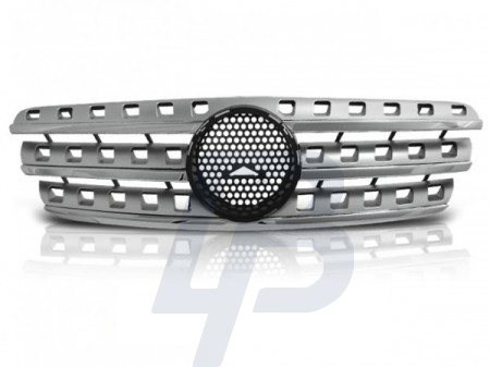 GRILLS MERCEDES W163 98-05 W164 AMG LOOK CHROME-SILVER - 2