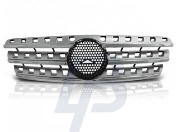 GRILLS MERCEDES W163 98-05 W164 AMG LOOK CHROME-SILVER
