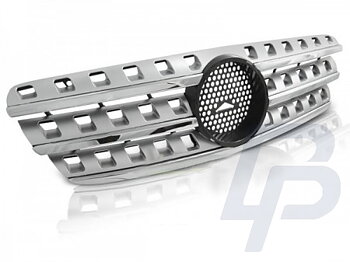 GRILLS MERCEDES W163 98-05 W164 AMG LOOK CHROME-SILVER