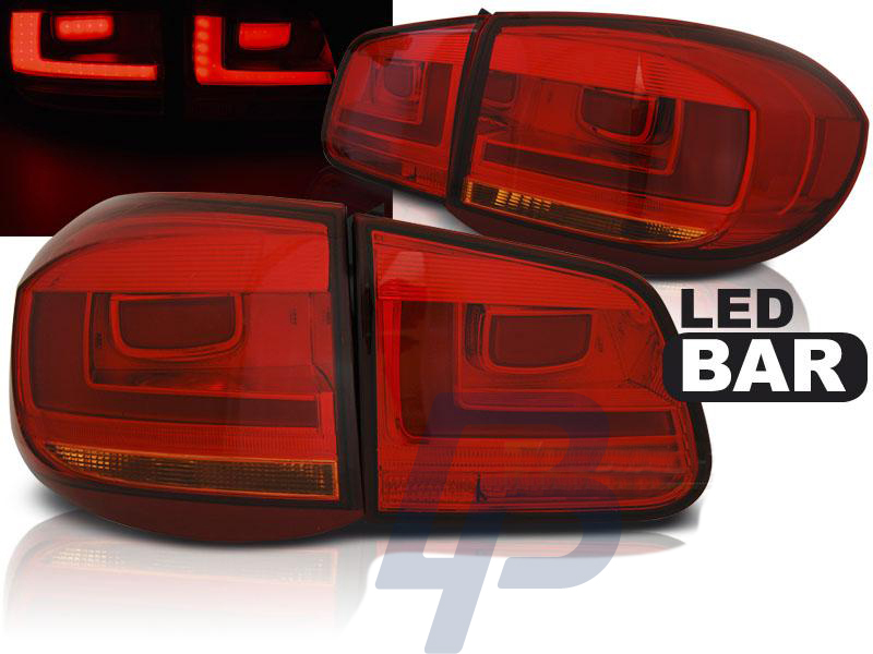 VW TIGUAN 07-07.11  RED LED TAILLIGHTS BAR - 6
