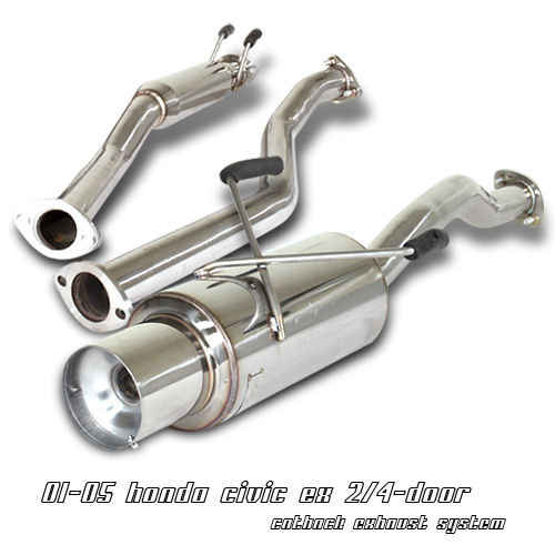 HONDA CIVIC 01-05 2/4D STAINLESS CATBACK EXHAUST SYSTEM