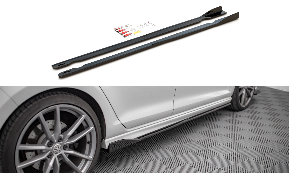 Side Skirts Diffusers V.2 VW Golf R / R-Line Mk7