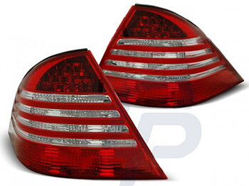 TAILLIGHTS MERCEDES S-CLASS W220 98-05 RED WHITE