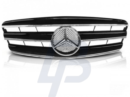 GRILLS MERCEDES W221 05-09 CL STYLE BLACK CHROME - 2