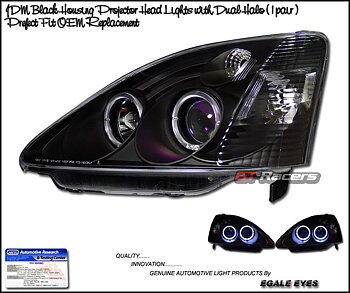 HONDA CIVIC 01-05 3D PROJEKTOR STRÅLKASTARE SVARTA [KS]