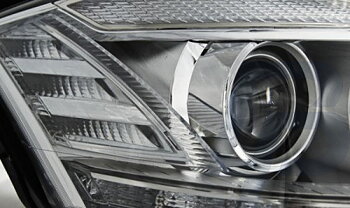 HEADLIGHTS MERCEDES W221 05-09 DAYLIGHT CHROME