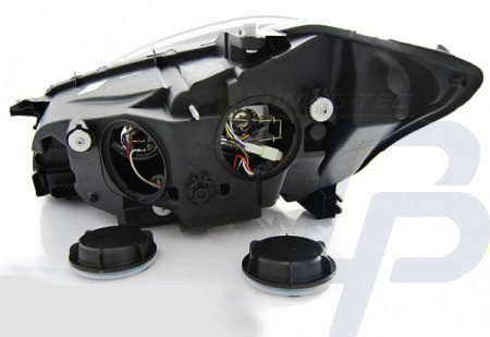 HEADLIGHTS MERCEDES W221 05-09 DAYLIGHT HID BLACK - 4