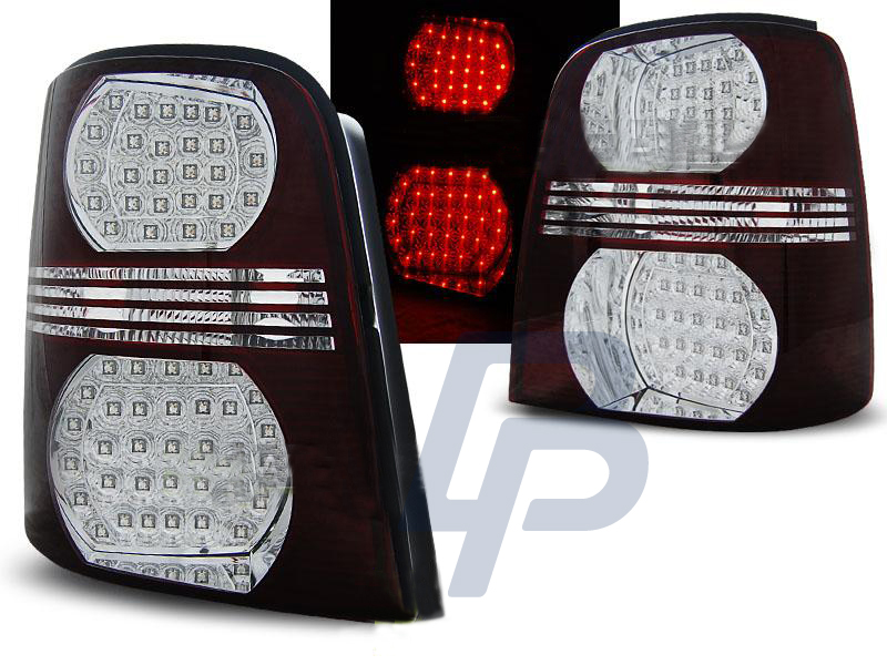 VW TOURAN 02.03-10 RED WHITE LED TAILLIGHTS - 3