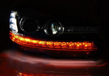 HEADLIGHTS MERCEDES W221 05-09 DAYLIGHT HID CHROME - 3