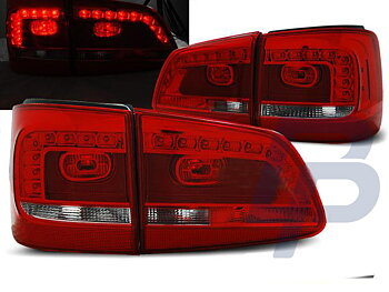 VW TOURAN 08.10- RED WHITE LED TAILLIGHTS