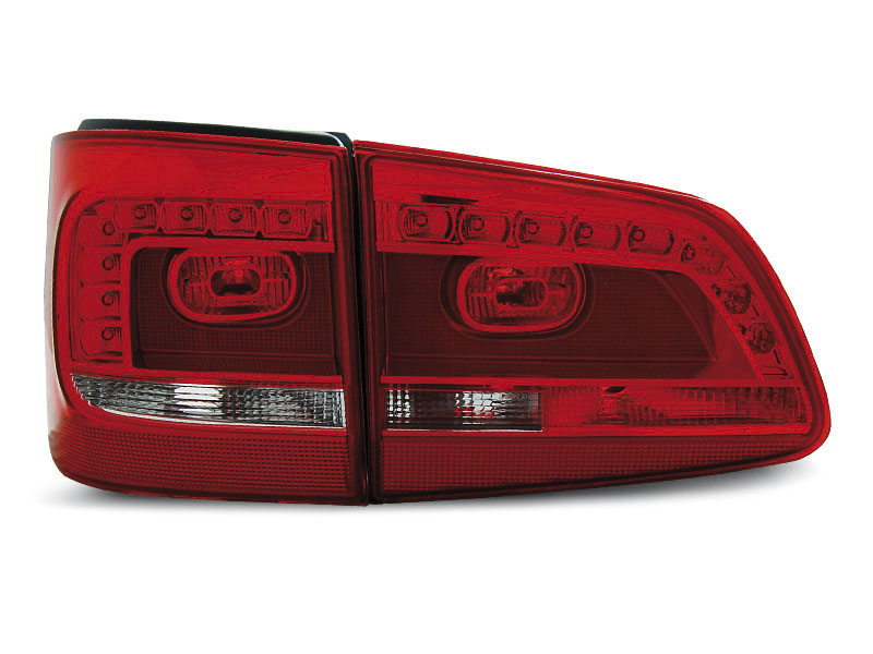 VW TOURAN 08.10- RED WHITE LED TAILLIGHTS