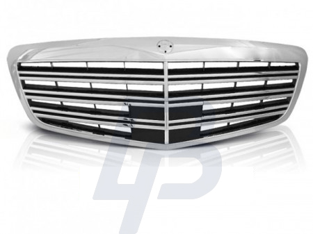GRILLS MERCEDES W221 09-13  S65 AMG CHROME BLACK - 2