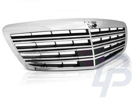 GRILLS MERCEDES W221 09-13  S65 AMG CHROME BLACK