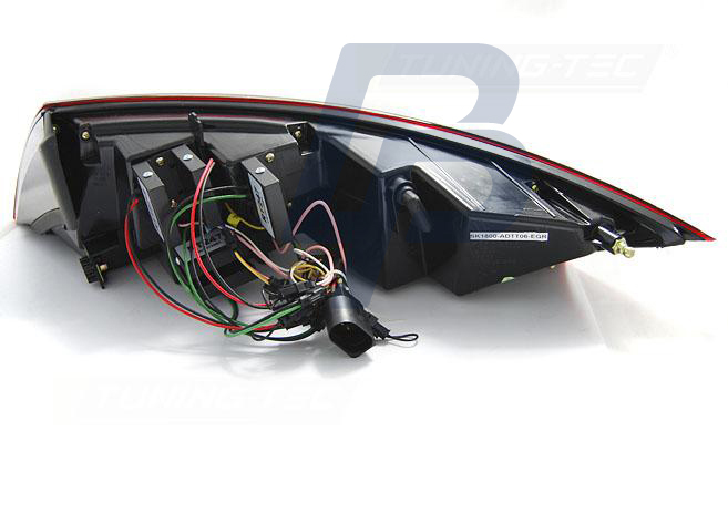 AUDI TT 04.06-02.14 RÖDA RÖKTONADE LED BAKLAMPOR - 7