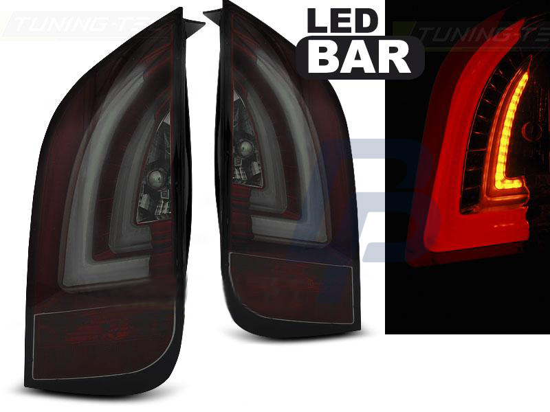 VW UP! 3.11- / SKODA CITIGO 12.11-  RED SMOKE LED TAILLIGHTS BAR - 4