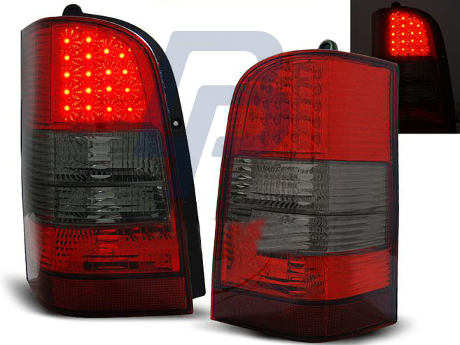 MERCEDES VITO V-CLASS W638 96-03 RED SMOKE LED TAILLIGHTS - 2