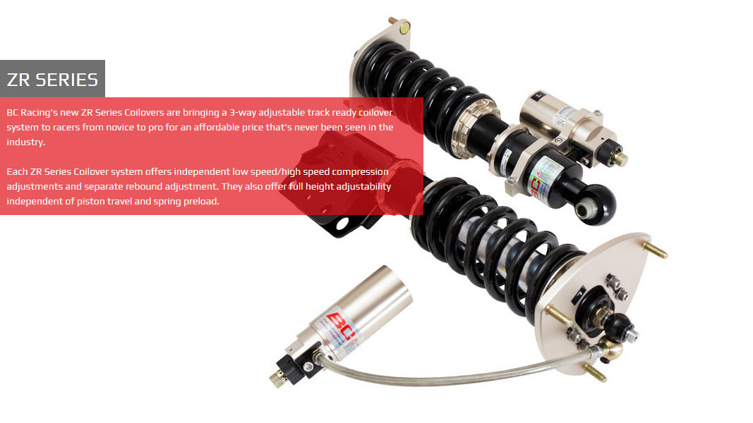 MITSUBISHI LANCER EVO X 07-16 BC-RACING COILOVER KIT [ZR]