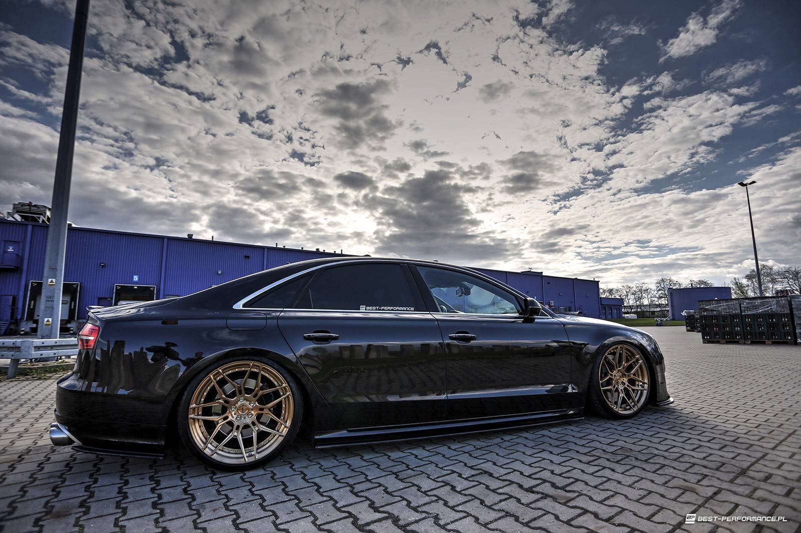 Side Skirts Diffusers Audi S8 D4 FL - 2