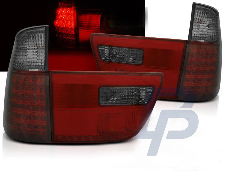 BMW X5 E53 09.99-06 RED SMOKE LED TAILLIGHTS - 3