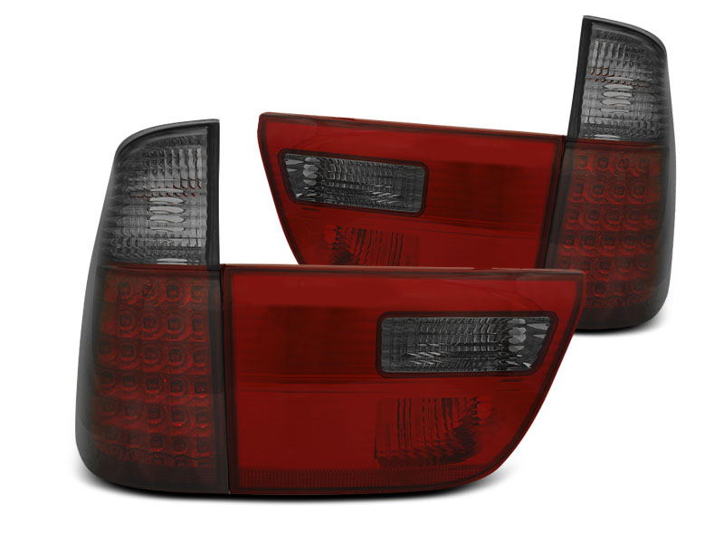 BMW X5 E53 09.99-06 RED SMOKE LED TAILLIGHTS