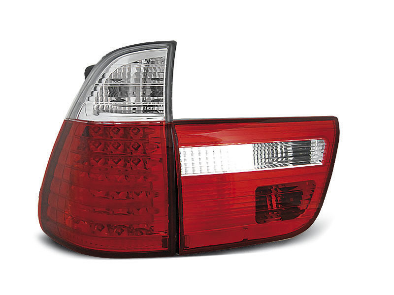 BMW X5 E53 09.99-10.03 RED WHITE LED TAILLIGHTS