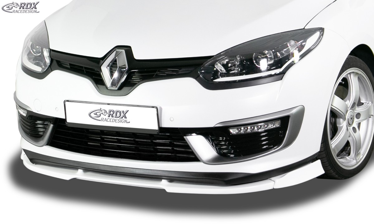 FRONT SPOILER VARIO-X RENAULT MEGANE 3 GT / GT-LINE 2014+ FRONT LIP SPLITTER