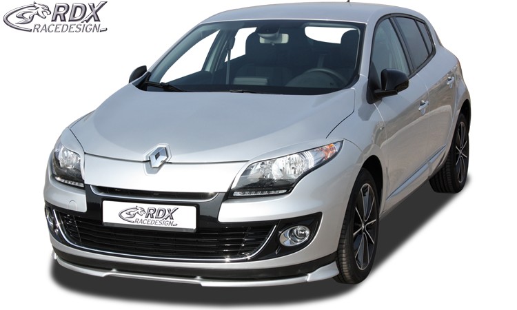 FRONT SPOILER VARIO-X RENAULT MEGANE 3 SEDAN / GRANDTOUR (2012+) FRONT LIP SPLITTER - 4